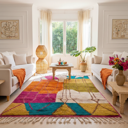 Tapis berbère coloré - 162 x 257 cm - Color Mirage
