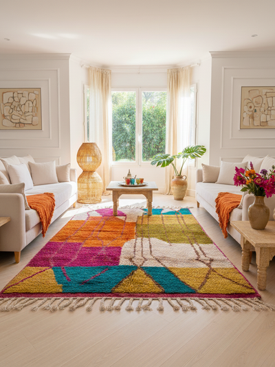 Tapis berbère coloré - 162 x 257 cm - Color Mirage