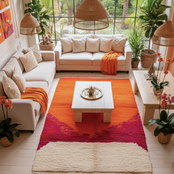 Tapis berbère tricolore - 160 x 239 cm - Atlas Fireline