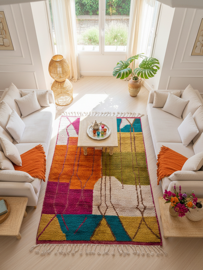 Tapis berbère coloré - 162 x 257 cm - Color Mirage