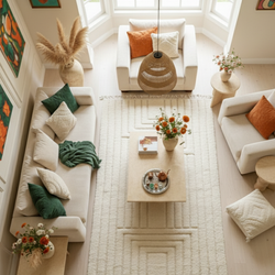 Tapis berbère blanc - 150 x 250 cm - Oasis Dream