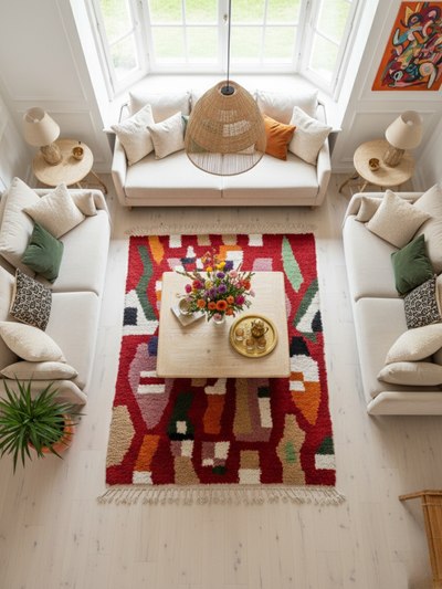 Tapis berbère coloré - 200 x 280 cm - Atlas bloom