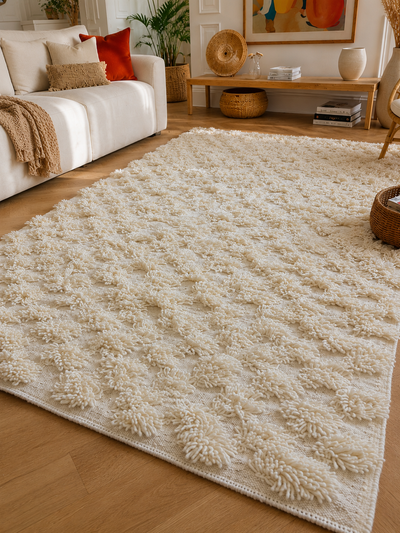 Tapis berbère crème - 150 x 245 cm - Marrakech Vibe