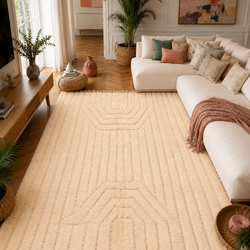 Tapis berbère blanc - 150 x 240 cm - Oasis Dream