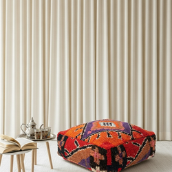 Pouf Berbère Marocain coloré 60 x 60 cm - 001