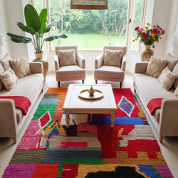 Tapis berbère multicolore- 150x 250 cm - Atlas Harmony