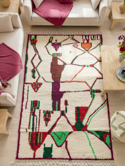 Tapis berbère multicolore- 150x 250 cm - Nomad spirit