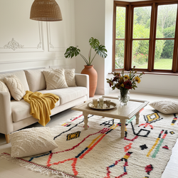 Tapis berbère multicolore- 150x 250 cm - Joyful Lines