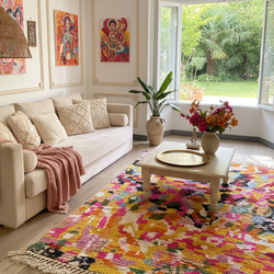 Multicolor Berber Rug - 150 x 250 cm - Color Burst