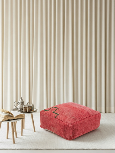 Pouf Berbère Marocain coloré 60 x 60 cm - 004